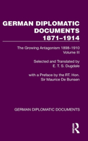 German Diplomatic Documents 1871–1914 Volume 3