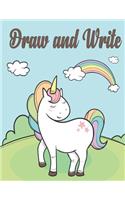 Draw & Write Journal: Fun Kids Draw & Write Composition Journal Notebook, Summer Activities Book 8.5 X 11 109 pages with blank line sheets and story space.