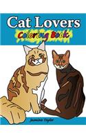 Cat Lovers Coloring Book