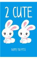 2 Cute Bunnies Notebook Journal