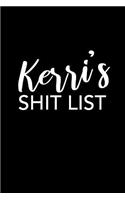 Kerri's Shit List