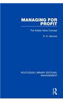 Managing for Profit