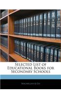 Selected List of Educational Books for Secondary Schools