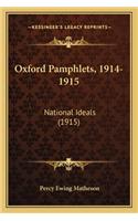 Oxford Pamphlets, 1914-1915