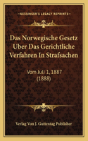 Norwegische Gesetz Uber Das Gerichtliche Verfahren In Strafsachen