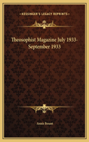 Theosophist Magazine July 1933-September 1933