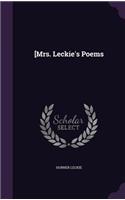 [Mrs. Leckie's Poems