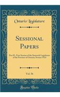Sessional Papers, Vol. 56