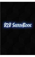 828 SketchBook: 828 pages sketch book 6x9 in the Biggest sketchbook ever