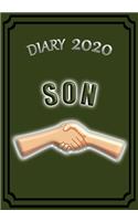 Diary 2020 Son: Celebrate your favourite Son with this Weekly Diary/Planner - 7" x 10" - Khaki Cover