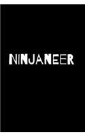 Ninjaneer: Blank Lined Engineer Notebook Journal & Planner - Funny Engineering book Gifts