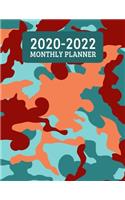 2020-2022 Monthly Planner: 3 Year Planner - 36 Month Calendar Planner Diary for Next Three Years With Notes For Hunters - Camouflage Camo (8.5"x11")
