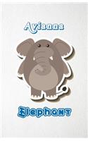 Avianna Elephant A5 Lined Notebook 110 Pages