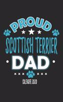 Proud Scottish Terrier Dad Calendar 2020