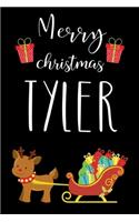 Merry Christmas Tyler: Cute Lined Notebook Journal Planner, Xmas Gifts For Kids Santa Claus