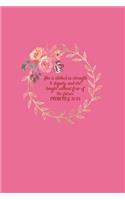 She Is Clothed: Proverbs Weekly 2020 Planner