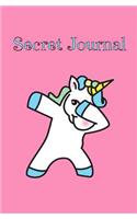 Secret Journal - Dabbing Unicorn