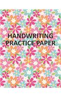 Handwriting Practice Paper: Notebook With Lined Writing Sheets For Kindergarten To 3rd Grade Students