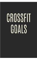 Crossfit Goals: 12 Week Undated Crossfit Journal - Record Personal Records, Benchmarks and WODs While You Train (White on Black)