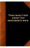 Religious Journal 9th Commandment Vintage Style Traditional: (notebook, Diary, Blank Book)