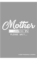 Mother Loading Please Wait... a Baby Pregnancy Journal: An App Loading Screen Blank Lined Journal