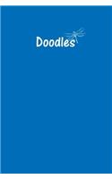 Doodles Journal - Great for Sketching, Doodling, Project Planning or Brainstorming: Medium Ruled, Soft Cover, 6 X 9 Journal, Cobalt Blue, 200 Pages
