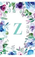 Z: (Gifts for Women, Teenagers, Girls, Moms, Students & Teachers or Portable Blank Lined Monogram Initia)