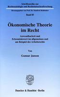 Okonomische Theorie Im Recht