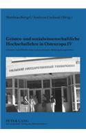 Geistes- Und Sozialwissenschaftliche Hochschullehre in Osteuropa IV