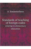 Standards of Teaching of Foreign Codes Relating to Elementary Education