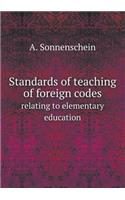 Standards of teaching of foreign codes relating to elementary education: (English)