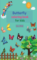Butterfly coloring book for kids