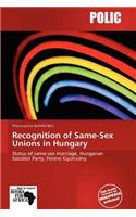 Recognition of Same-Sex Unions in Hungary: (English)
