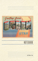 Vintage Lined Notebook Greetings from Ogden, Utah