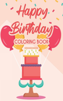 Happy Birthday Coloring Book