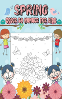 Spring Color by Number for kids