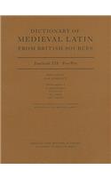 Dictionary of Medieval Latin from British Sources Fascicule XII