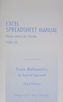 Excel Spreadsheet Manual for Finite Mathematics: An Applied Approach