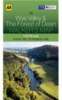 Walker's Map Wye Valley & the Forest of Dean