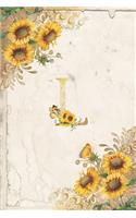 Vintage Sunflower Notebook