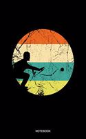 Notebook: Liniertes Notizbuch - Retro Vintage Boule Spieler Sport Boccia Outdorr Ballsport Petanque Geschenk
