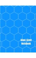 Giant-Sized Notebook: Jumbo Blue Beehive Notebook, Journal, 500 Pages, 250 Ruled Sheets