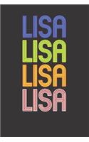 LISA Notebook Journal: LISA Notebook Journal College Ruled 6 x 9 120 Pages