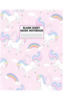 Blank Sheet Music Notebook