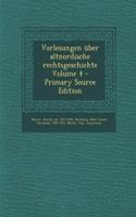 Vorlesungen Uber Altnordische Rechtsgeschichte Volume 4