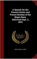 Speech On the Present Duties and Future Destiny of the Negro Race, Delivered Sept. 2, 1872