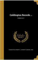 Coddington Records ...; Volume no.1