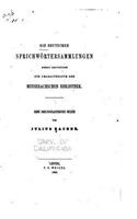 Die deutschen sprichwörtersammlungen