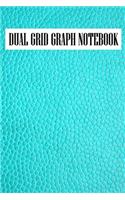 Dual Grid Graph Notebook: Half Lined Half Graph Composition Paper on same page: 6" x 9" 100 pages