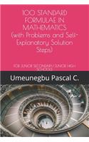 100 Standard Formulae in Mathematics